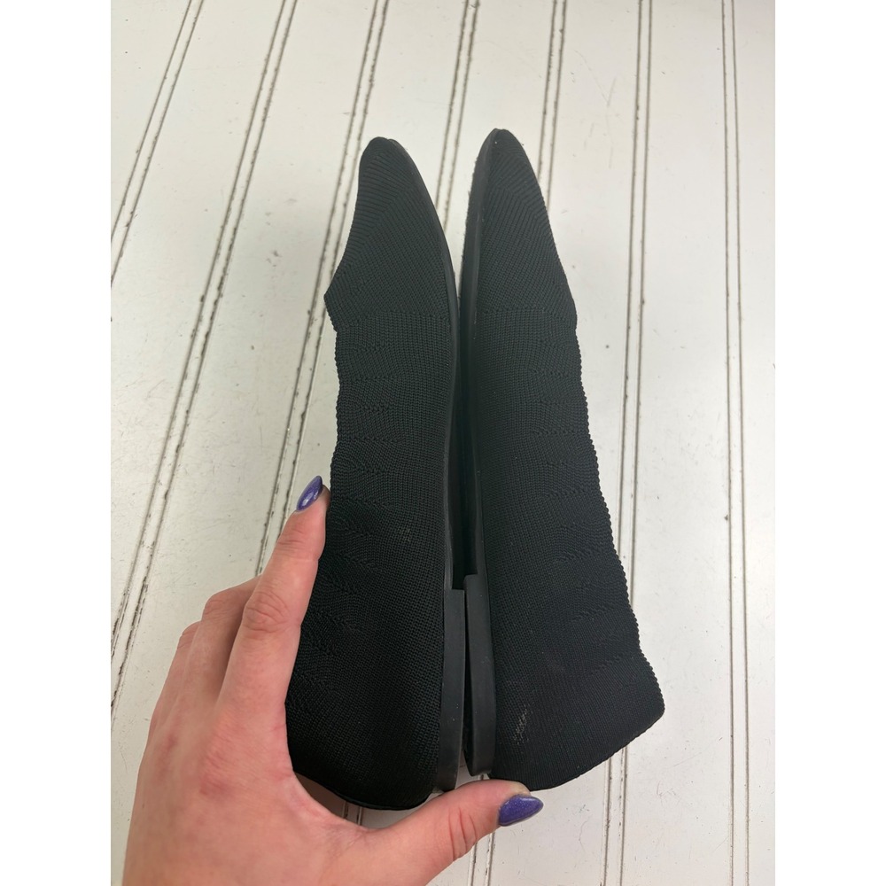 Skechers Cleo Style Stretch Fit Black Knit Ballet Flats Women's Size 7.5 - Picture 9 of 10